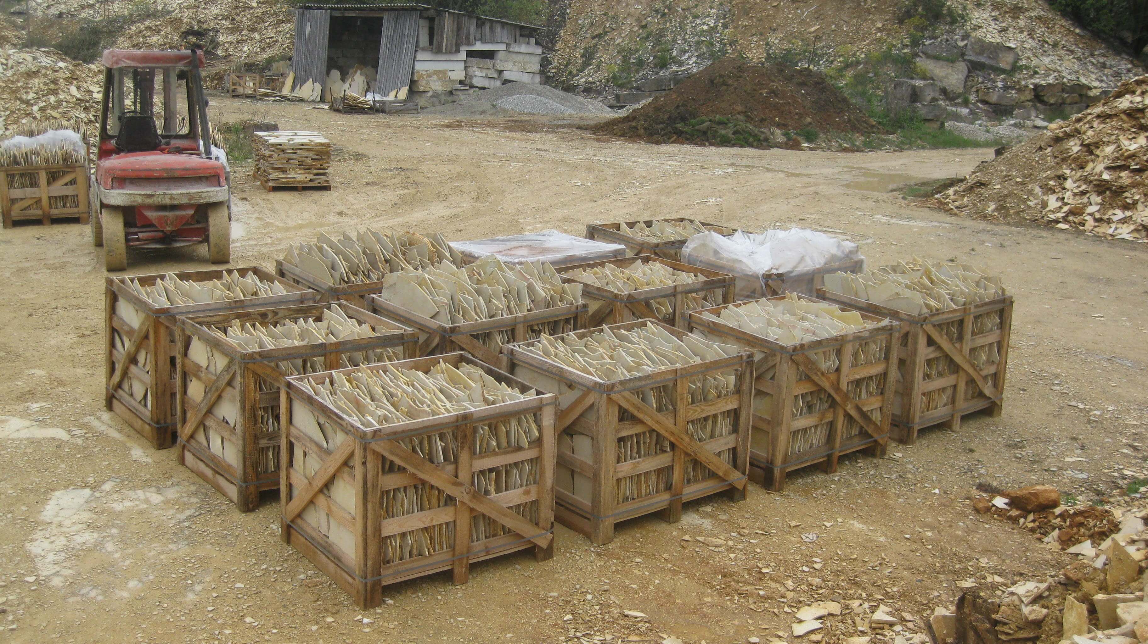 Solnhofener Polygonalplatten Palette